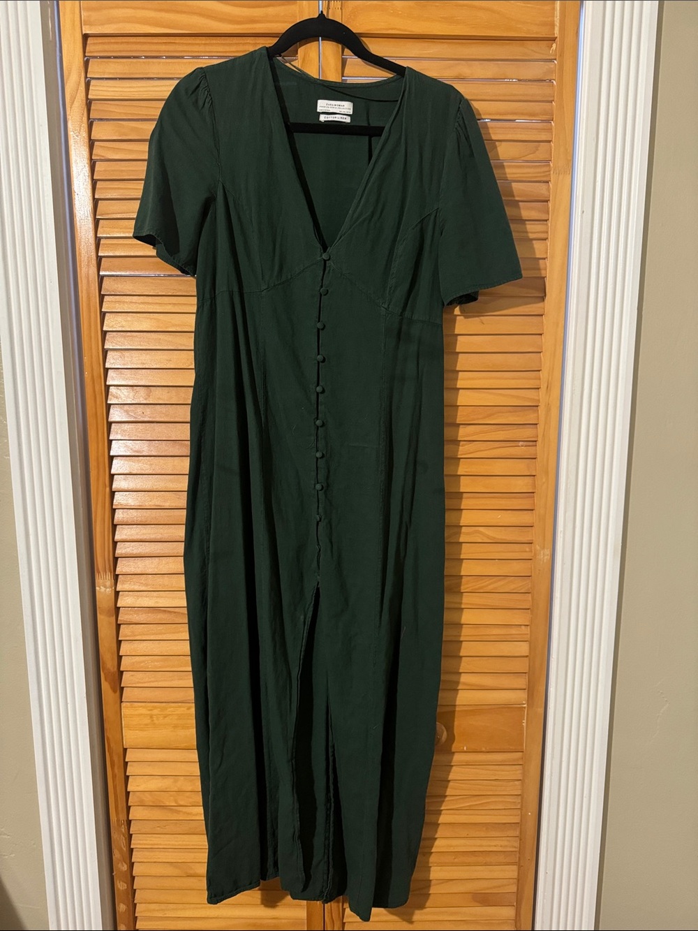 Zara dark green maxi dress